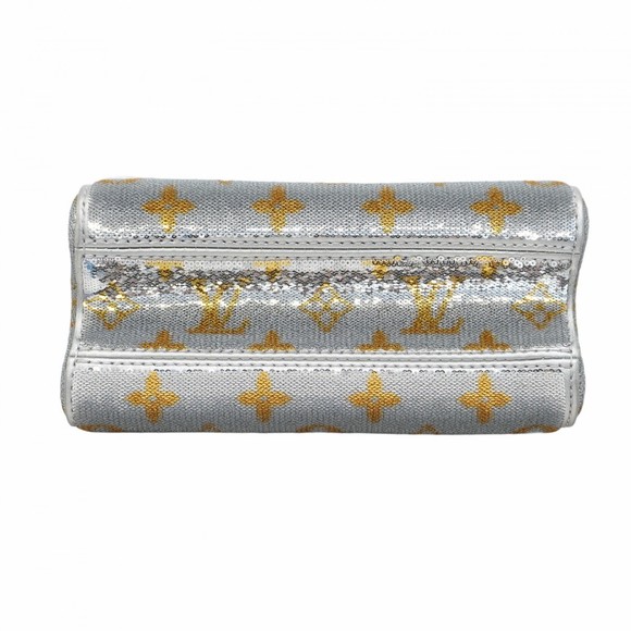 Louis Vuitton Monogram Sequin Twist PM Shoulder Bag Silver - Picture 3 of 12